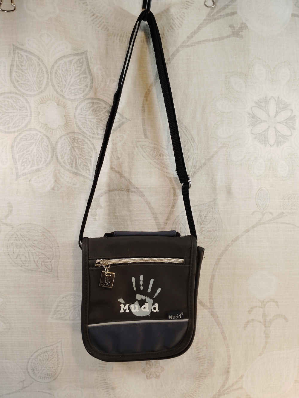 Mudd Vintage 1990's Black& Blue Crossbody/ Messenger Bag